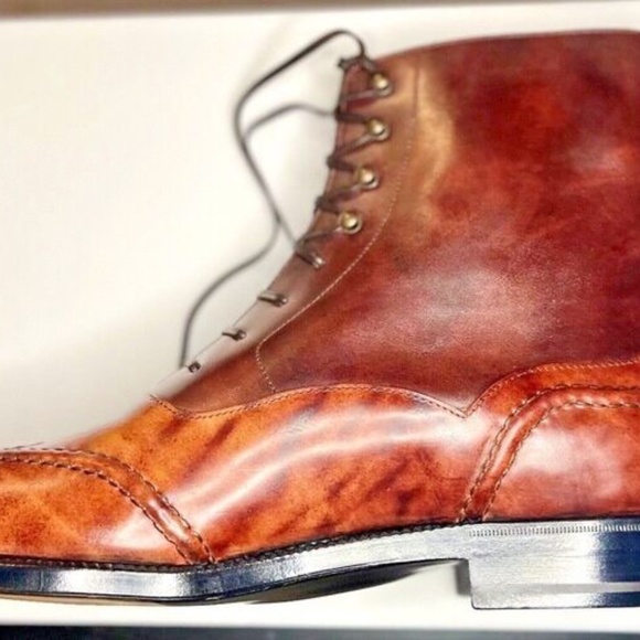 Maison Koly X Bonafe Kolyseum Boots Cordovan Museum Leather - Picture 5 of 6